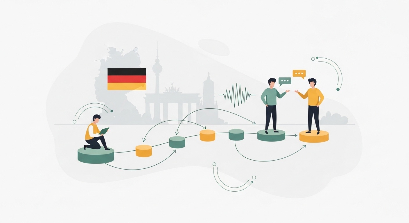 تعلُّم الألمانية بسرعة: هل 3 أشهر كافية للوصول إلى مستوى المحادثة؟