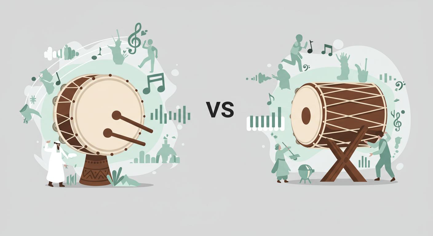 الرق أم الدف؟ اكتشف أسرار كل آلة واعرف أيّهما يشبهك أكثر!