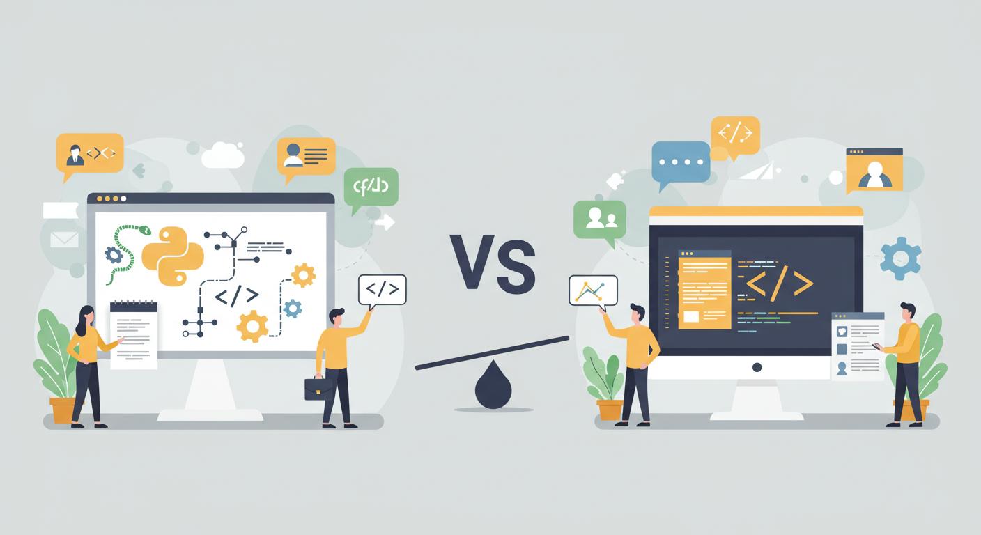 بايثون أم جافا سكريبت: لغة واحدة لا تكفي، لكن أيُّهما تبدأ بها؟
