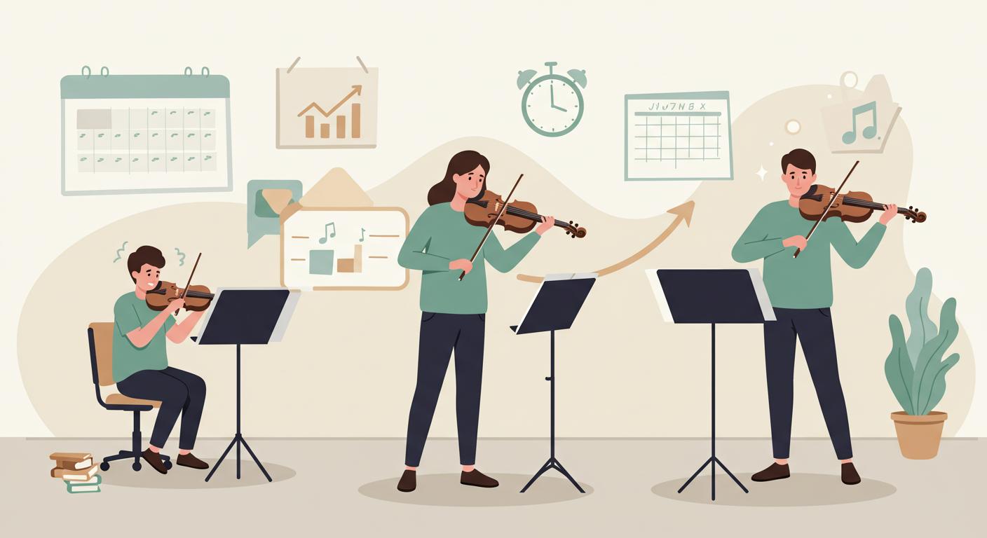 رحلتك مع تعلّم الكمان: كم تحتاج من وقت لتصبح عازفًا ماهرًا؟