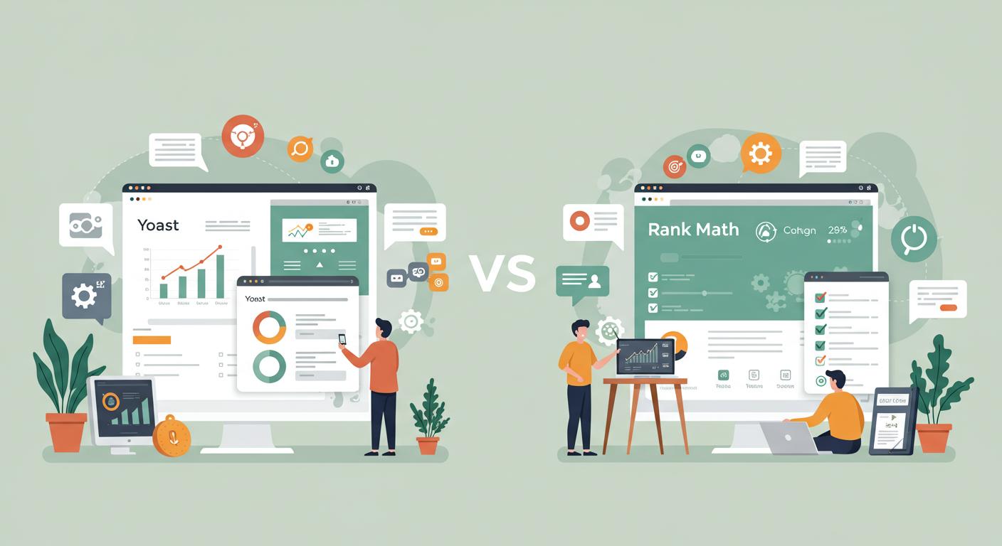 ما الفرق بين Yoast و Rank Math؟ أيّهما تختار لتحسين ظهور موقعك؟