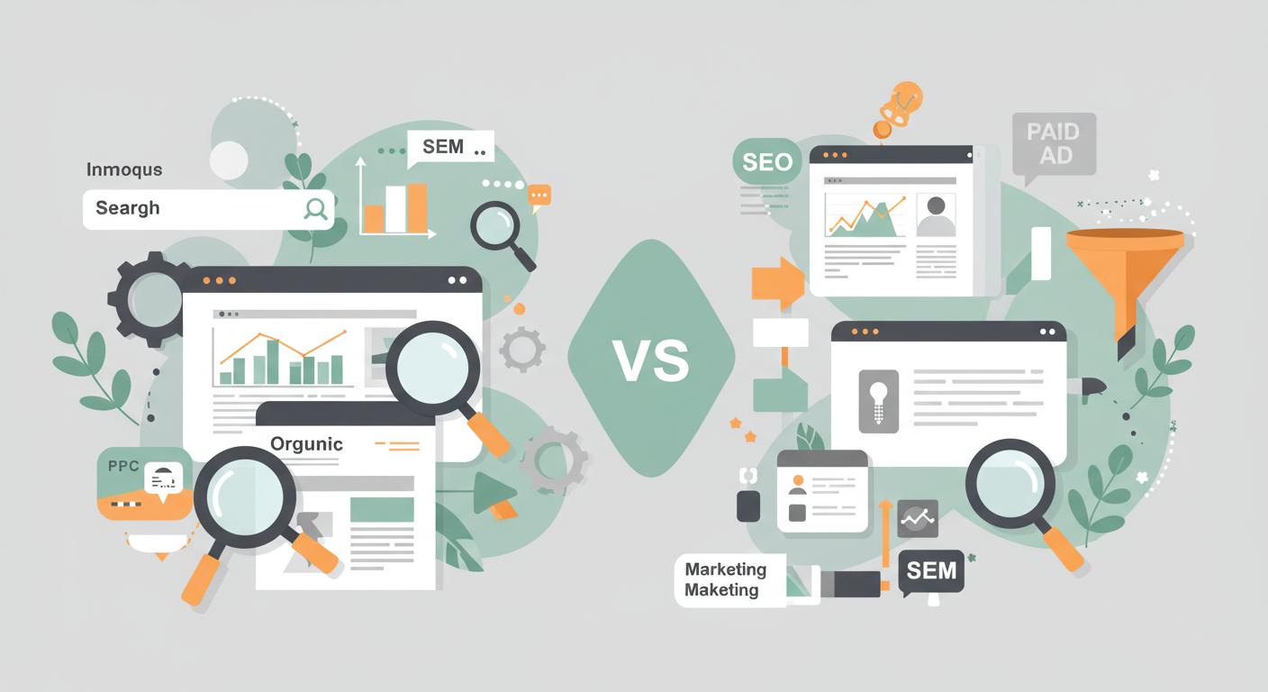 التسويق عبر محركات البحث: الفرق بين SEO و SEM وكيف تختار الأفضل