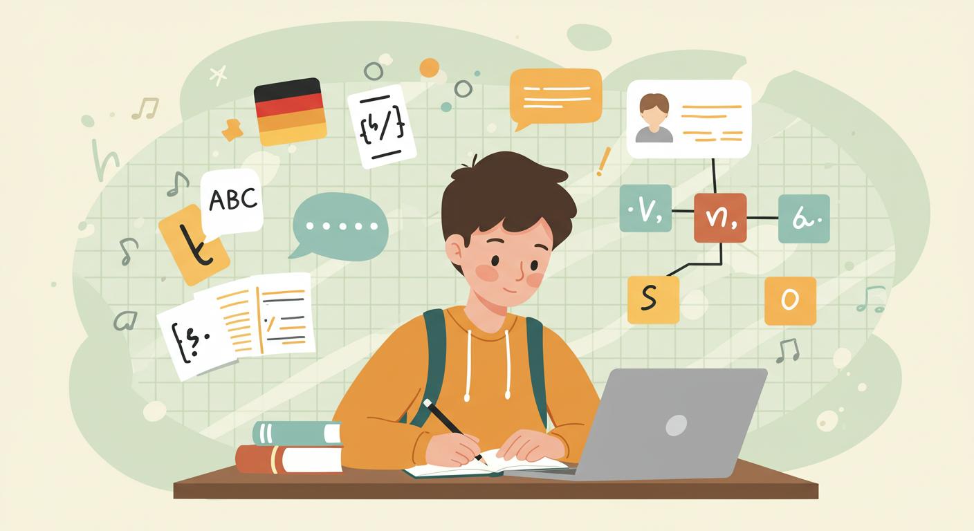 كيف تكوّن جملًا صحيحة بالألمانية؟ دليل المبتدئين لقواعد اللغة