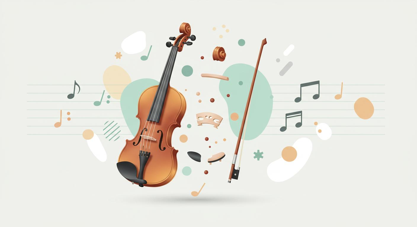 ما أجزاء آلة الكمان؟ مكوّناتها الأساسية وأسرار ضبط النغمات