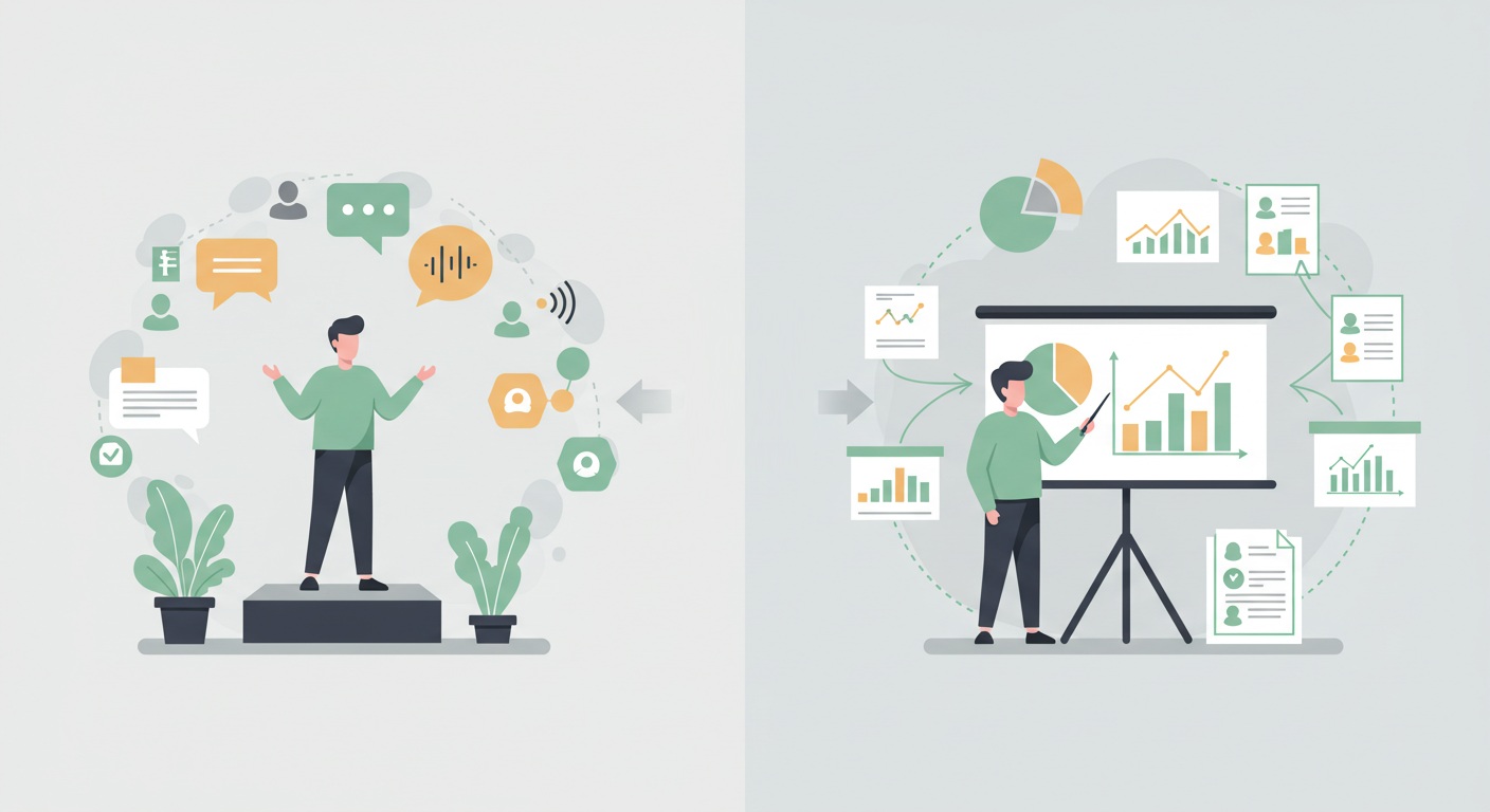 الفرق بين الخطابة والعروض التقديمية: أيهما الأنسب للتأثير والإقناع؟