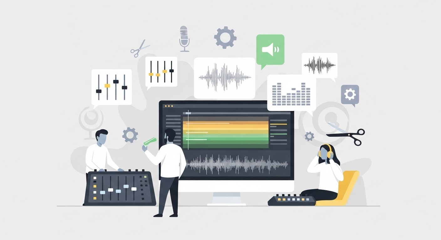 ما هو المونتاج الصوتي؟ أهميته وأفضل البرامج للمبتدئين والمحترفين