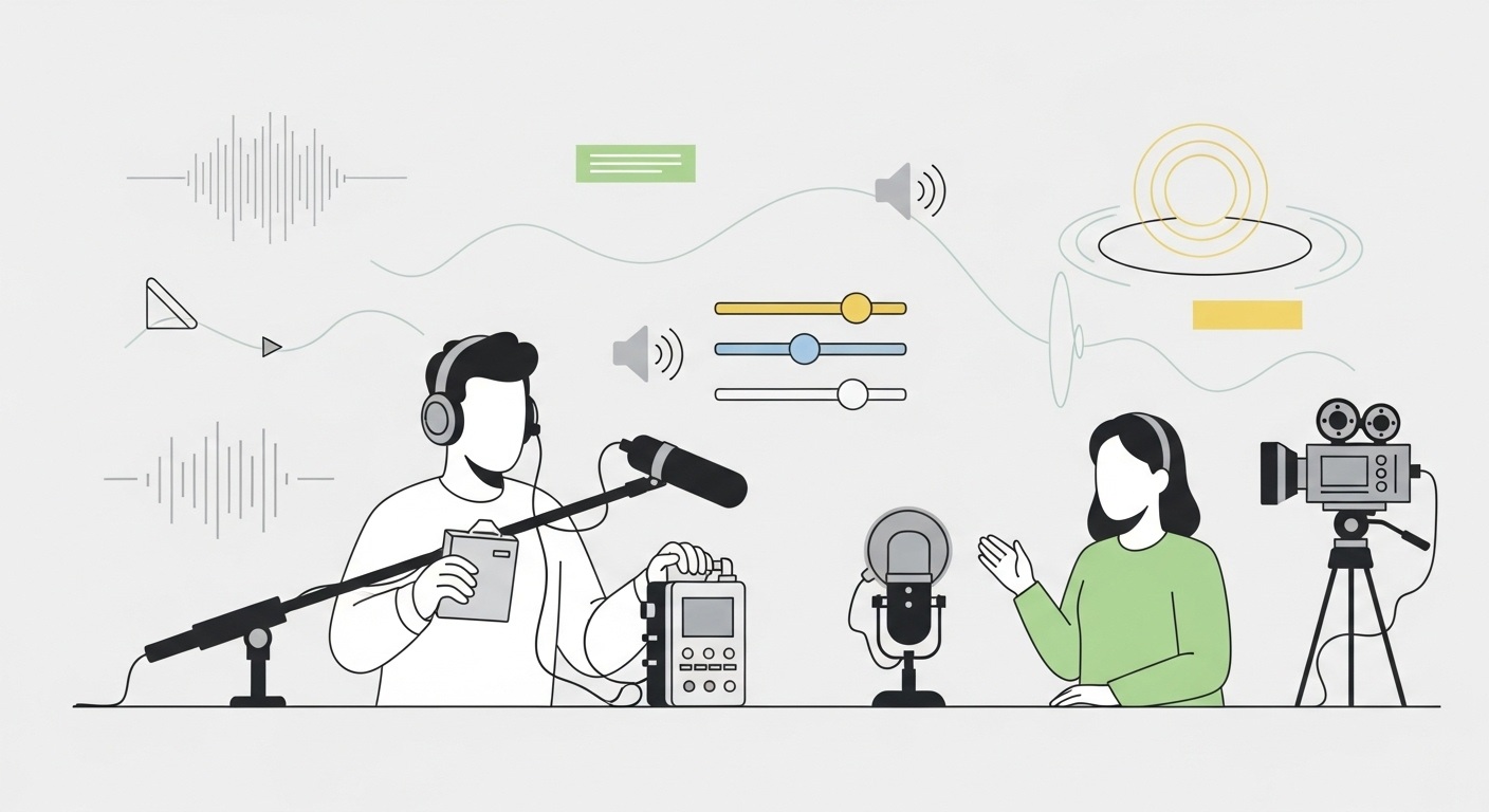 أساسيات تسجيل الصوت في الأفلام التسجيلية: دليل المبتدئين والمحترفين