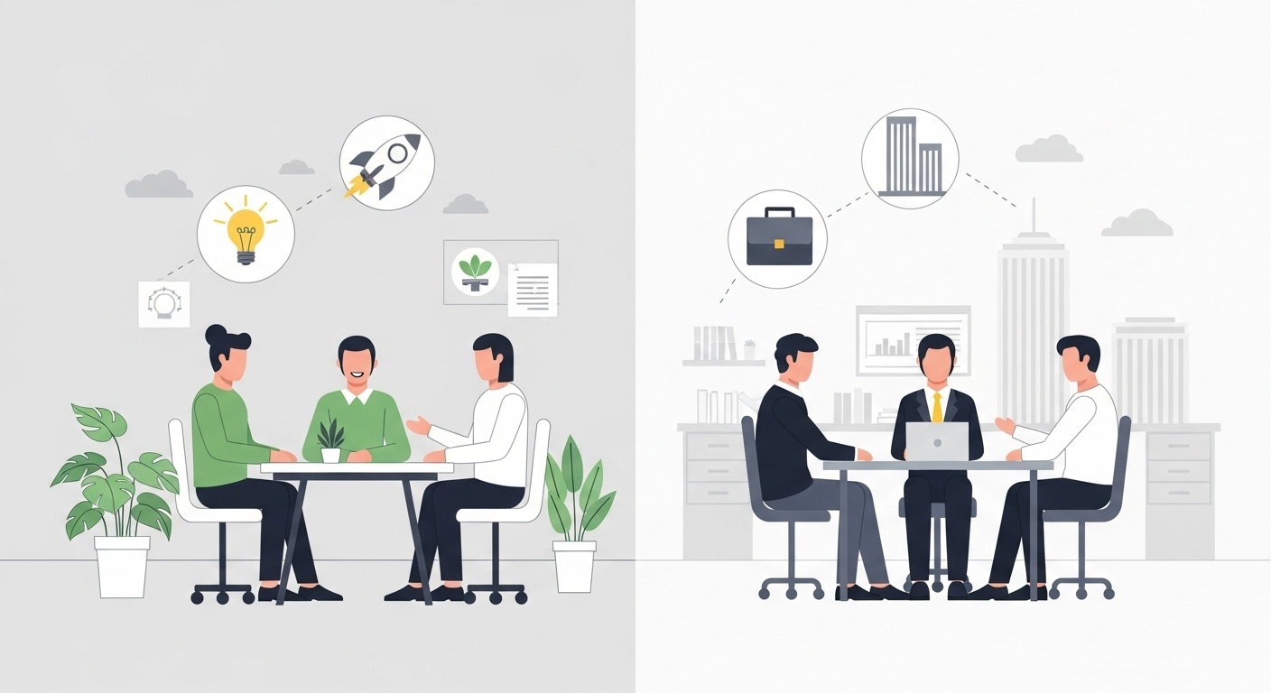 أيهما تفضّل: مقابلة العمل في شركة ناشئة أم كبرى؟ وأيهما أنسب لك؟