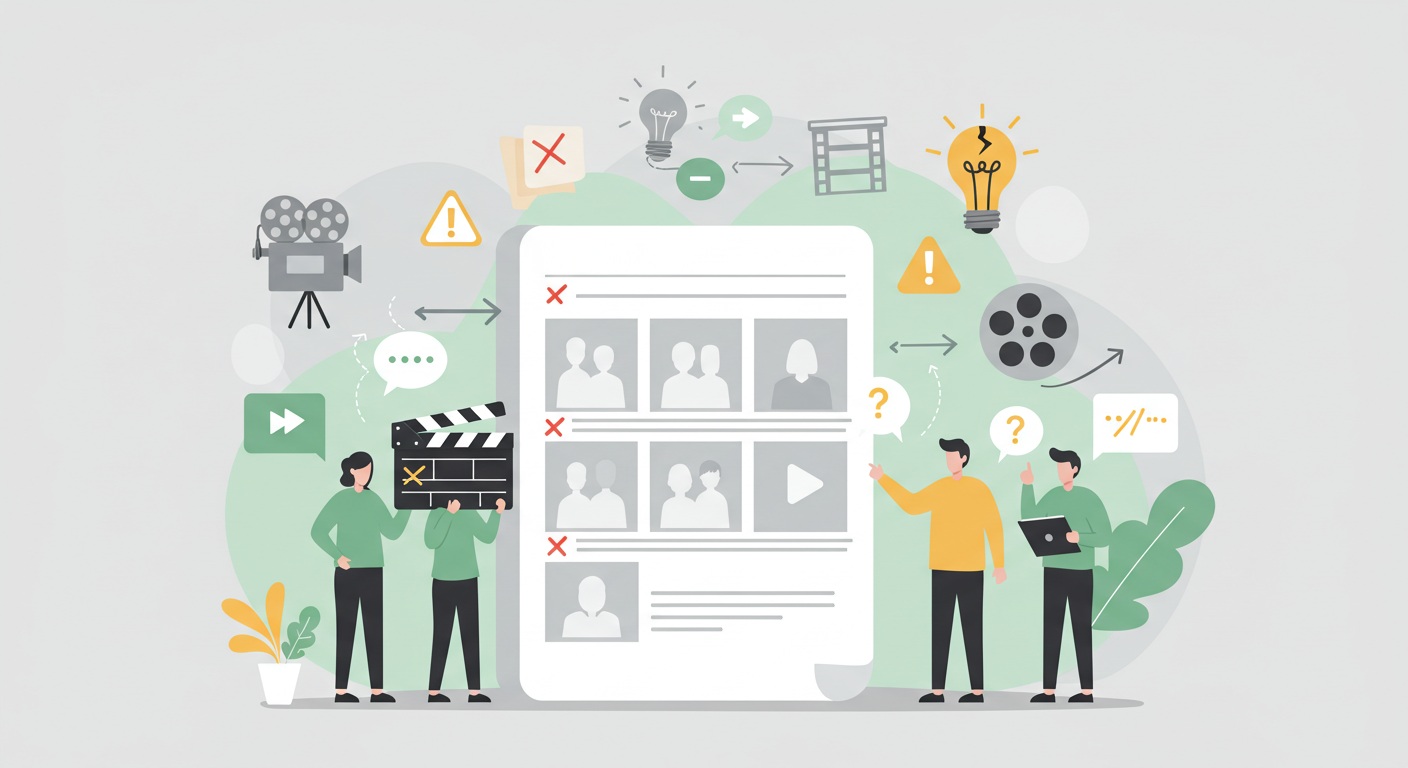12 خطأ شائع في سكربت الفيديو قد يدمر جهودك… هل ترتكب أحدها؟