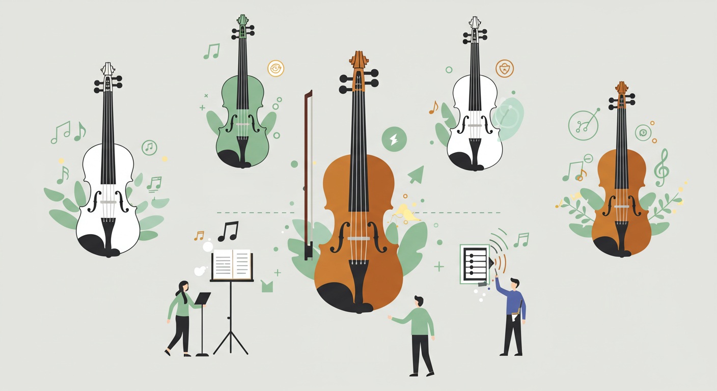 ما هي أنواع الكمان؟ تعرف على أبرزها من الكلاسيكي إلى الكهربائي